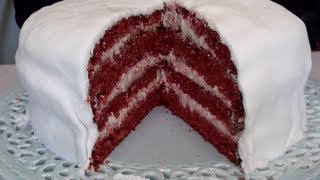 Four layer Red Velvet cake  Video Recipe [upl. by Rosa39]