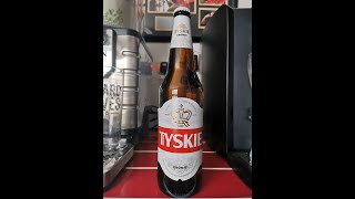 Tyskie polish lager 5  Tyskie brewery  review No 498 [upl. by Zerk302]