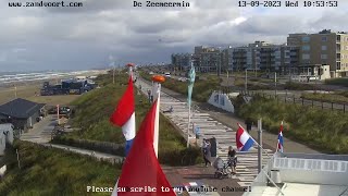 🔴Live webcam beach and boulevard Barnaart Zandvoort Home to the Dutch Grand Prix The Netherlands [upl. by Odnalro421]