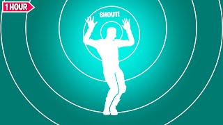 Fortnite SHOUT Dance 1 Hour Version Otis Day and the Knights  Shout You Make me Wanna [upl. by Iramohs]