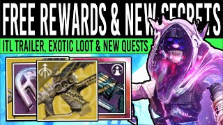 Destiny 2 NEW QUEST LOOT amp EXOTIC CLASS ITEMS New Armor Trailer Vendors Exotics 9th April [upl. by Tebzil807]