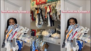 NESTING VLOG 🧺 Nursery organization amp prepping for baby as a first time mom  33 weeks pregnant [upl. by Naida756]