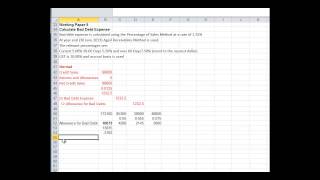 Practice Set  Allowance for Bad Debts Adjustment [upl. by Erlina46]