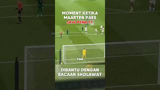 Maarten Paes Debut di TIMNAS INDONESIA Save Penalty Dibacakan Sholawat oleh Suporter maulidnabi [upl. by Harli744]