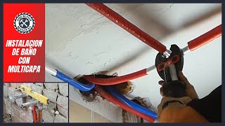 👨‍🔧Instalación de BAÑO con Tubería de MULTICAPA 🏠REFORMANDO MI CASA [upl. by Tychonn]