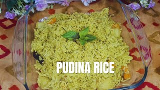 PUDINA RICEMint Rice RecipeMint Pulao RecipePudina Pulao RecipeEasy Lunch Box Recipes [upl. by Neff992]