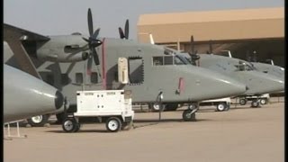 C23 Sherpa Aircraft on The Tarmac [upl. by Freud532]