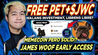 FREE PET  FREE JWC  James Woof Memecoin Game Review Tagalog HOW TO EARN EARLY ACCESS [upl. by Hoffert]