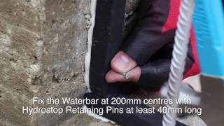 How to Install Hydrophillic Waterbars  Premcrete Hydrostop BR [upl. by Cissie]