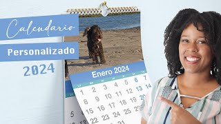 Calendario 2024 Almanaque editable para imprimir  personaliza tu calendario [upl. by Leon705]