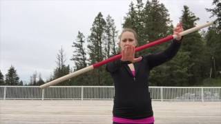 Wrist Elbow Strike  BEGINNER Staff Spinning Tutorial  Michelle C Smith [upl. by Enyamrahs]