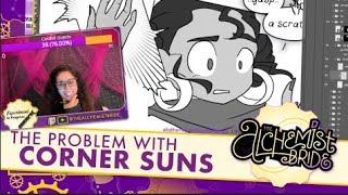 The Problem with Corner Suns  Drawing WEBTOON Live on twitch webtoon dnd drawing comic [upl. by Siver]