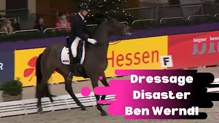 Dressage Disaster Famoso Fails Benjamin Werndl In The Grand Prix Dressage Test [upl. by Eveleen]