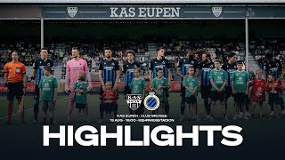 KAS EUPEN  CLUB BRUGGE  HIGHLIGHTS  20232024 [upl. by Aiasi861]