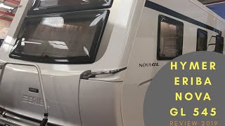 HYMER ERIBA NOVA GL 545 CARAVAN REVIEW 2019 [upl. by Copland]