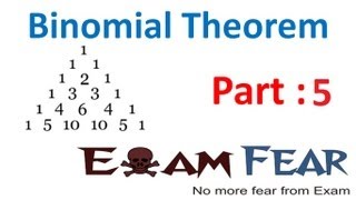 Maths Binomial Theorem part 5 Special case in Binomial theorem CBSE Class X1 [upl. by Anedal]