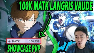 🍀M ATTACK 100K LANGRIS VAUDE PERTAMA DI SERVER ASIA  DPS SUPPORT TEST ARENA  BLACK CLOVER MOBILE [upl. by Limay]