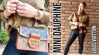 LOUIS VUITTON MINI DAUPHINE  FIRST IMPRESSIONS  WIMB  PROS amp CONS [upl. by Berard]