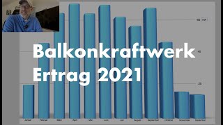 Mein Balkonkraftwerk und der Ertrag 2021  Zahlen Fakten  Amortisationszeit [upl. by Evars]