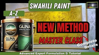 Advanced Swahili Paint Production  StepByStep Guide To Mastering The Art of Decorative Paints [upl. by Mcnamara]