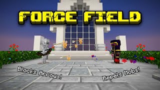 Simple Force Field with Commands Minecraft Bedrock Tutorial [upl. by Dragon]