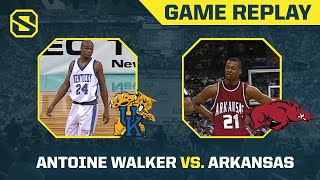 Antoine Walker Tackles Arkansas  1996 SEC Semifinals  Kentucky vs Arkansas [upl. by Iras]