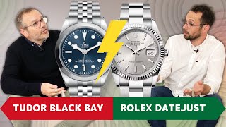 🔵 BATTLE TUDOR BLACK BAY 36 VERSUS ROLEX DATEJUST 36 S4E30  LAVIS DE VIVIEN [upl. by Mackenie]