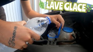 FAIRE SON LAVE GLACE NATURELLE POUR VOITURE 080 euros [upl. by Hubbard]