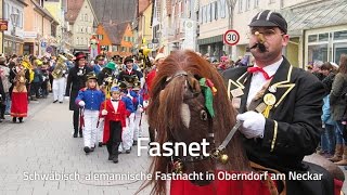 Fasnet  Schwäbisch alemannische Fasnacht in Oberndorf am Neckar [upl. by Gruchot]