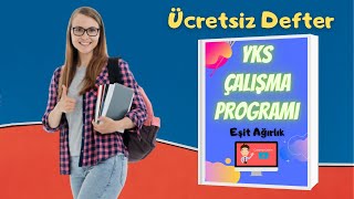 YKS ÇALIŞMA PROGRAMI  Kendin Yap  Eşit Ağırlık  YKS 2022 [upl. by Eibocaj]