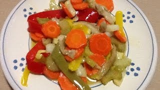 Giardiniera video recipes in English Monopoli Puglia Italy [upl. by Ronnica]