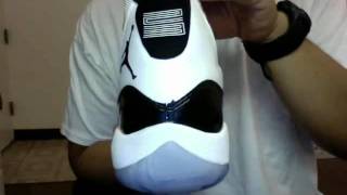 Air Jordan 11 XI Concords 2011 Release by Air Randy Shoe Review [upl. by Dawn900]