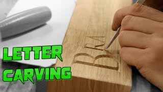 Hand Carving my logo You don’t need to be an expert to do this [upl. by Namor255]