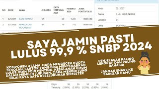 BISA LULUS SNMPTN  SNBP JALUR LANGIT  TIPS LULUS SNMPTN 2024 [upl. by Nele]