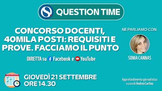 Concorso docenti 2023 40mila posti requisti e prove Le risposte alle vostre domande [upl. by Eceinert]