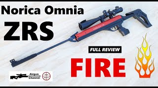 Norica FIRE Omnia ZRS ZeroRecoil Break Barrel Air Rifle Review in 22 [upl. by Flatto210]