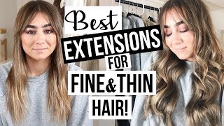 BEST EXTENSIONS FOR FINE amp THIN HAIR [upl. by Bernetta494]