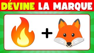 Devine la marque à partir des Émojis  Quiz Émoji Logo  40 Marques [upl. by Tamera709]