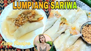 PAANO GUMAWA NG LUMPIANG SARIWA FRESH LUMPIA RECIPE [upl. by Kaden]