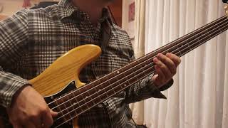 Bohemian Rhapsody LIVE AID ver  Queen Bass Cover with TAB [upl. by Barnum]