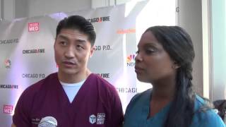 CHICAGO MED Preview Brian Tee Marlyne Barrett Interview [upl. by Sabino716]