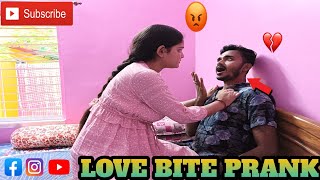 Love Bite prank on wife 😰।। পুচকির সাথে আমি এটা কি করলাম 😱।। full 😡 prankonwife viralvideo viral [upl. by Levins638]