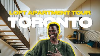 Best Loft Apartment Tour In Downtown Toronto Living Alone For The First Time [upl. by Korns]