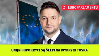 Unijni hipokryci są ślepi na działania Tuska Patryk Jaki w Europarlamencie [upl. by Vharat]