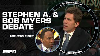 The Warriors will be FINE  Bob Myers on GSW but Stephen A doesnt believe him 👀  NBA Countdown [upl. by Florine]