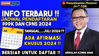 SEMOGA TIDAK MOLOR JULI PENDAFTARAN PPPK DAN CPNS 2024 SUDAH DI MULAI [upl. by Tuhn32]