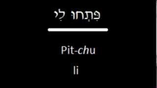 Prayereoke Pitchu Li Psalm 11819 in Hebrew [upl. by Yirinec]