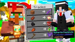 Minecraft But Villagers Trade Op Items [upl. by Orag927]