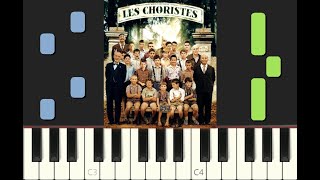 piano tutorial quotVOIS SUR TON CHEMINquot Les Choristes 2004 avec partition gratuite pdf [upl. by Nahgeem]