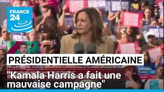 Présidentielle américaine  quotKamala Harris a fait une mauvaise campagnequot • FRANCE 24 [upl. by Narcho]